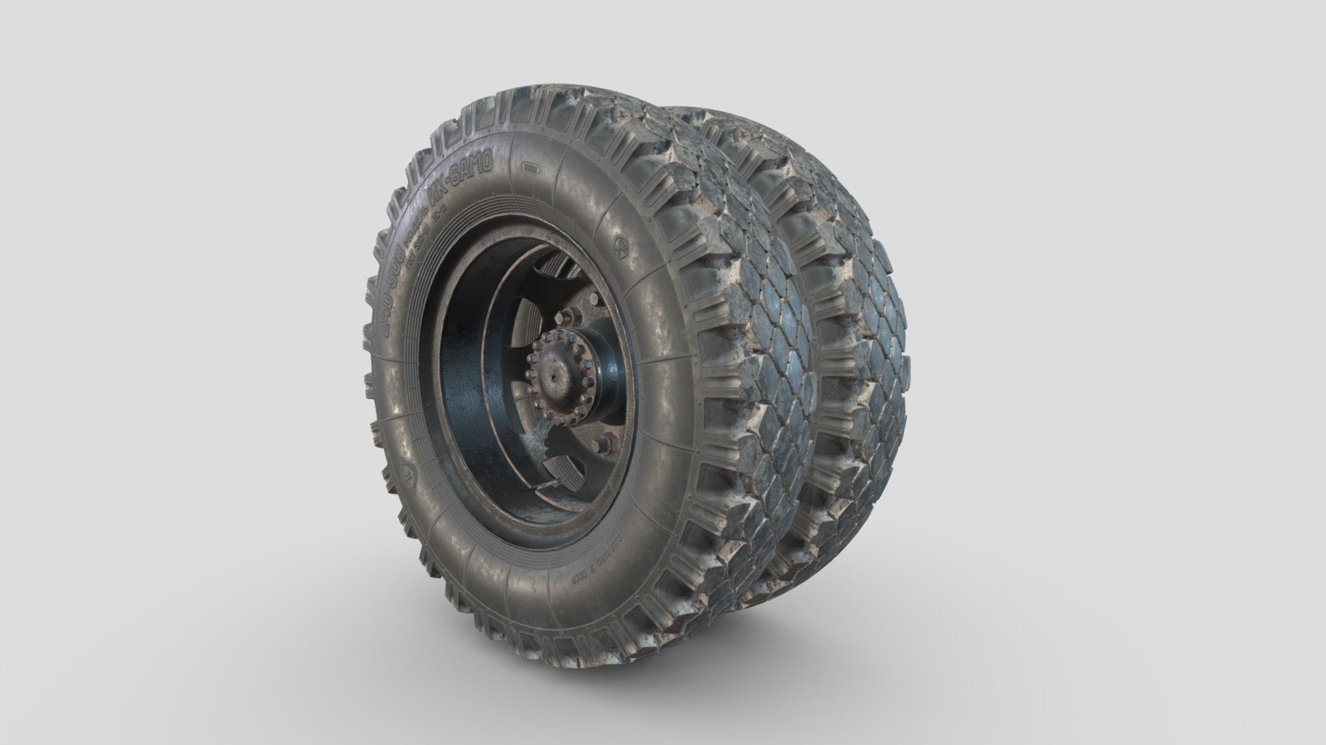 3d model-Car wheel ZIS-150. 3d model