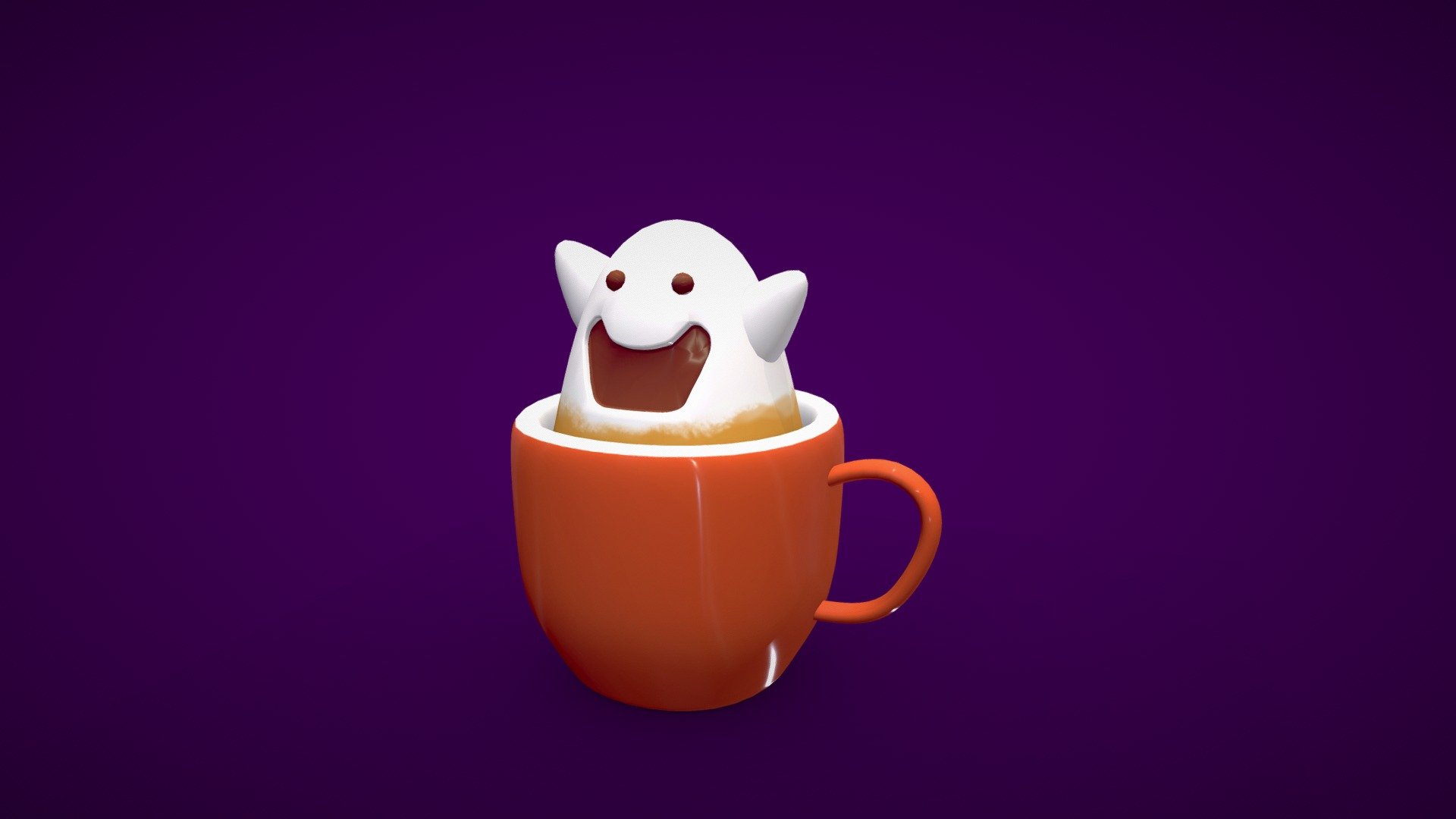 halloween cup 3d model