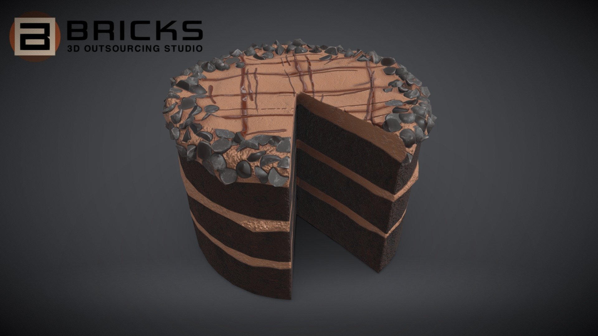 ChocolateGateauChart 3d model