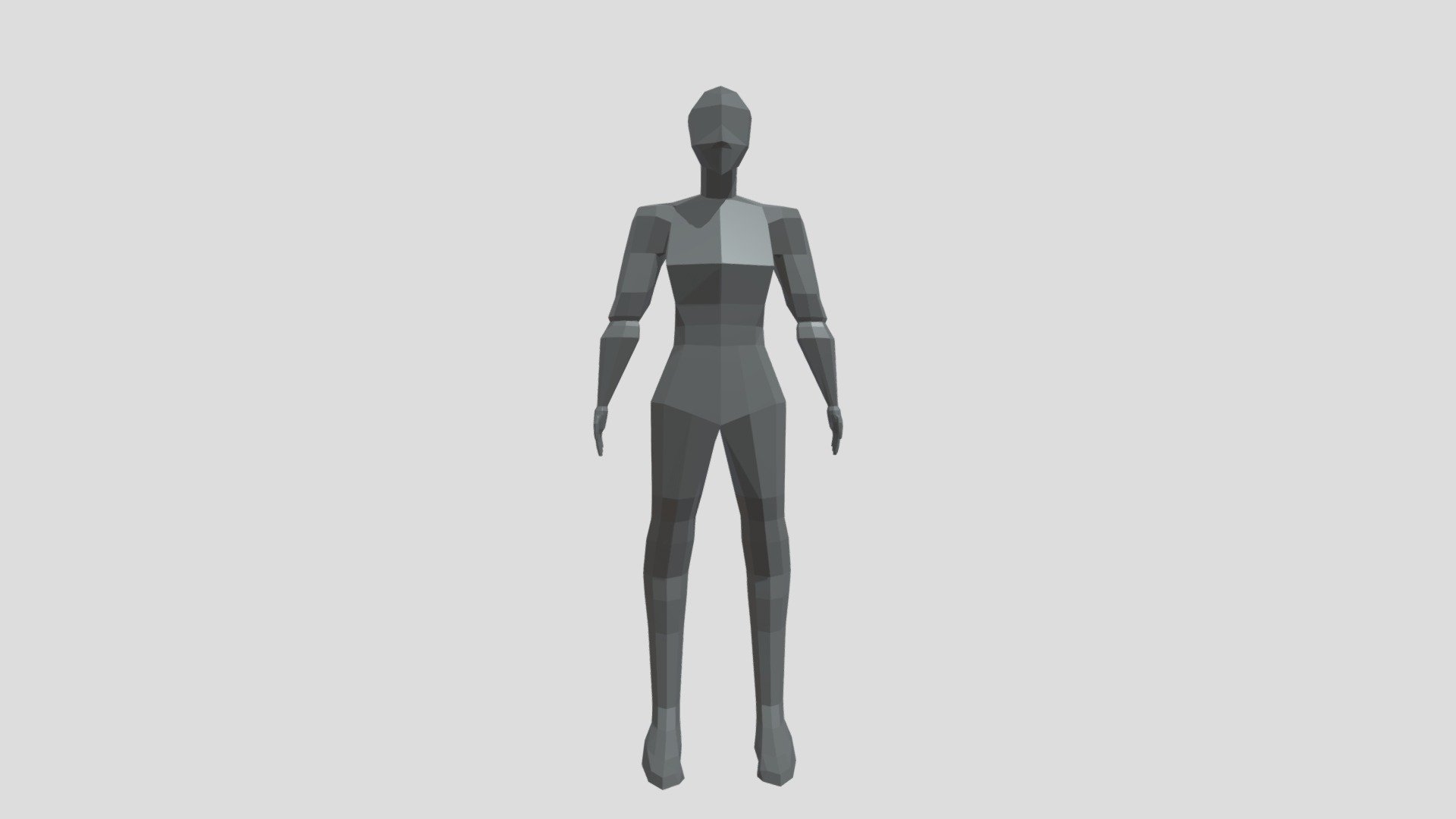 Low Poly Mannequin Free 3d model