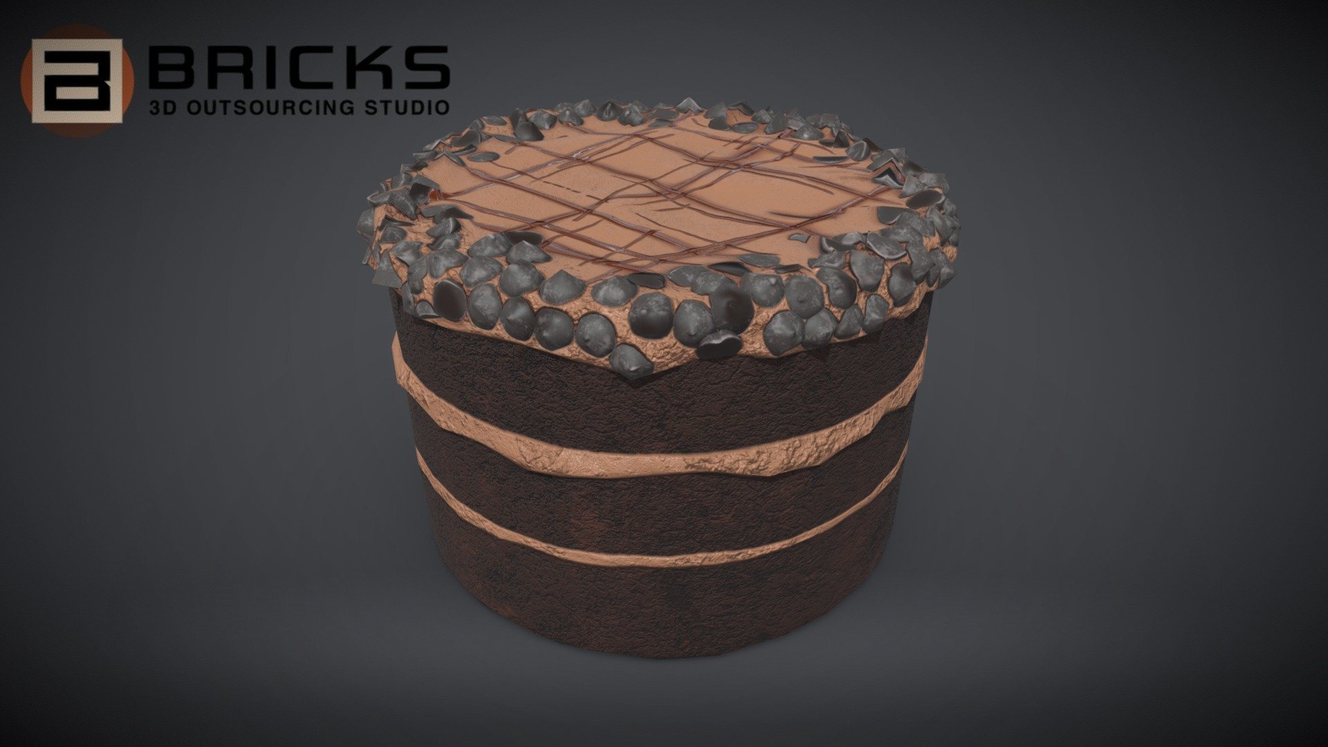 ChocolateGateau 3d model