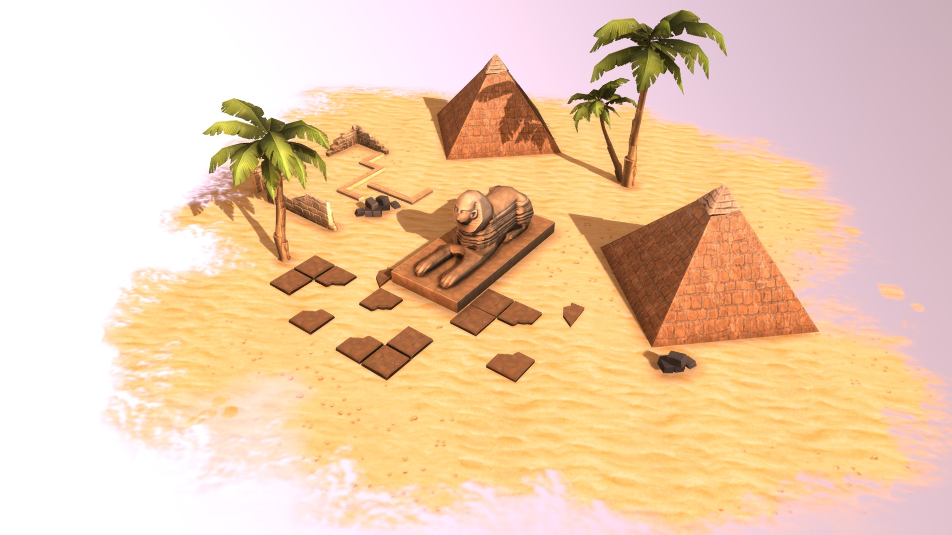 Egypt location 3d model