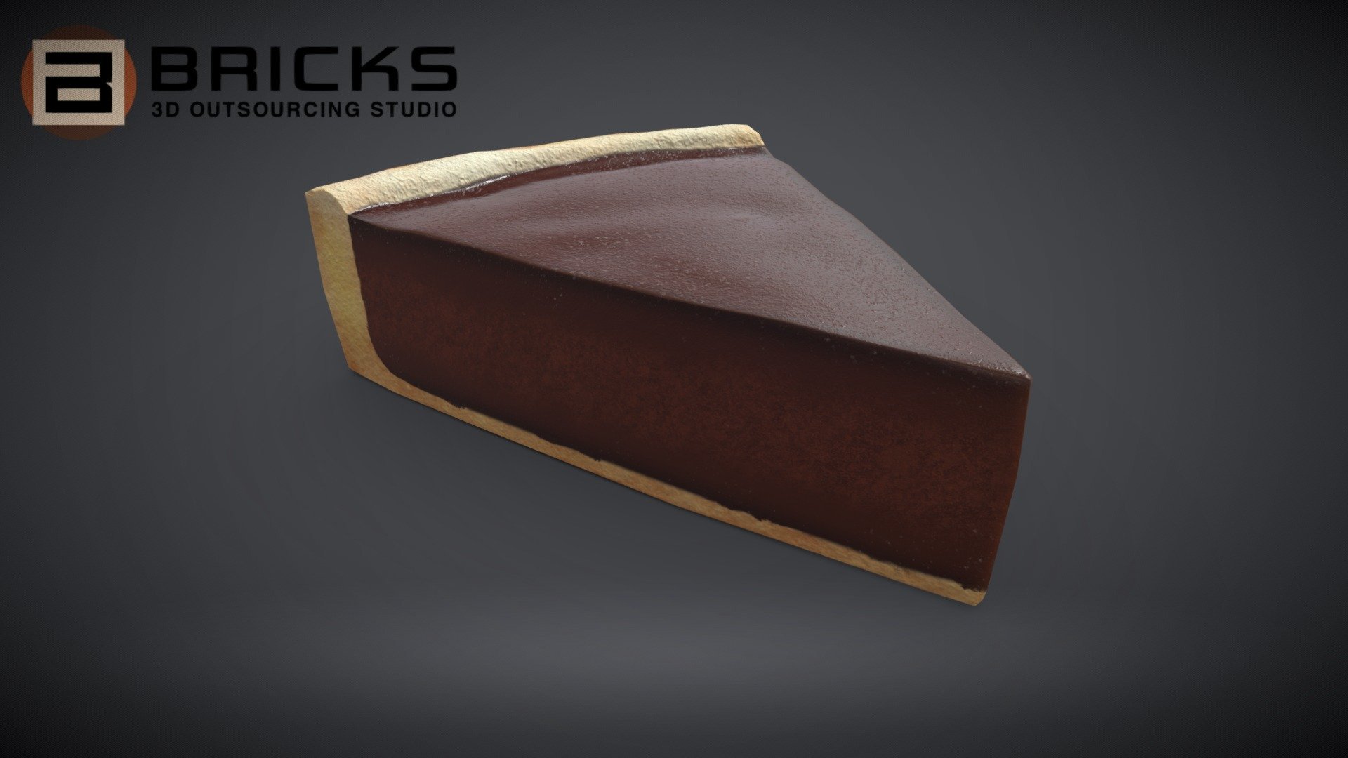 ChocolatePiePiece 3d model