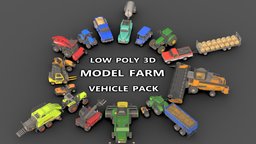 3D model Farm Vehicle Pack