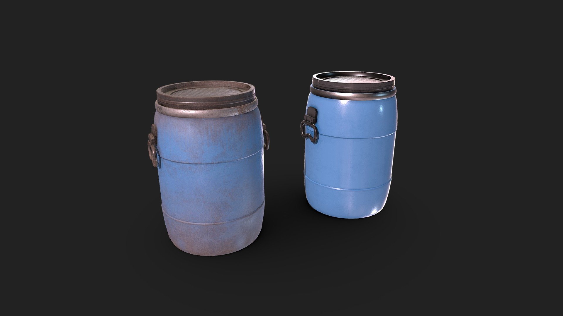 Water Barrels 3d model