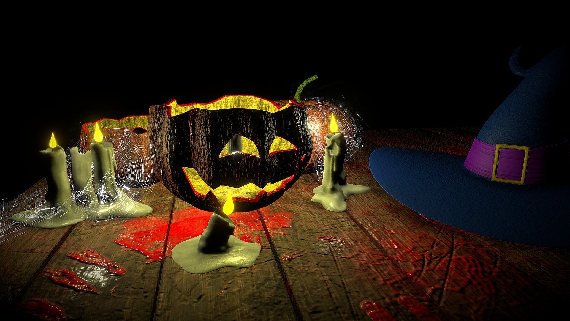 Halloween table 3d model