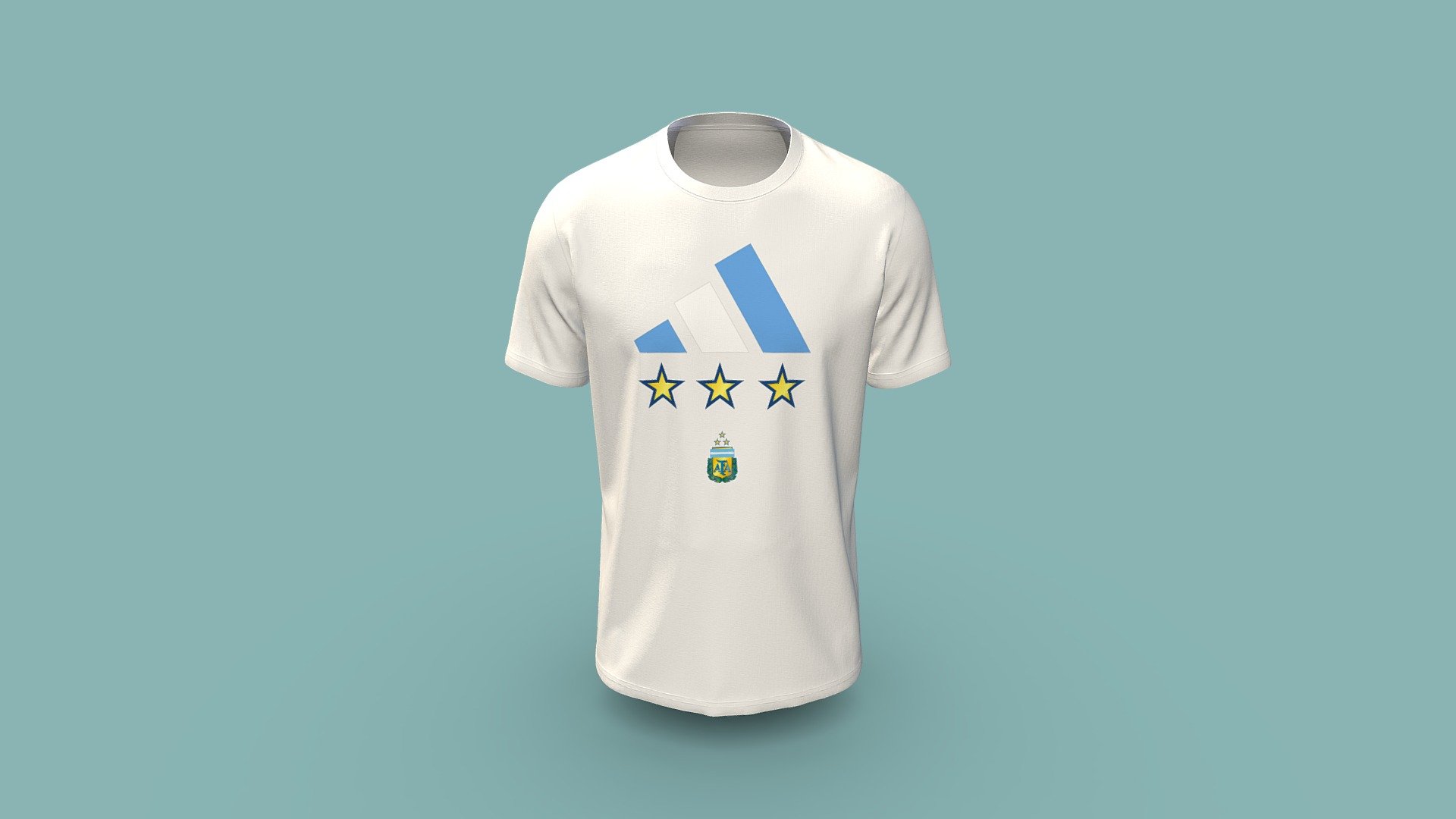 Argentina Jersey Design 3d model