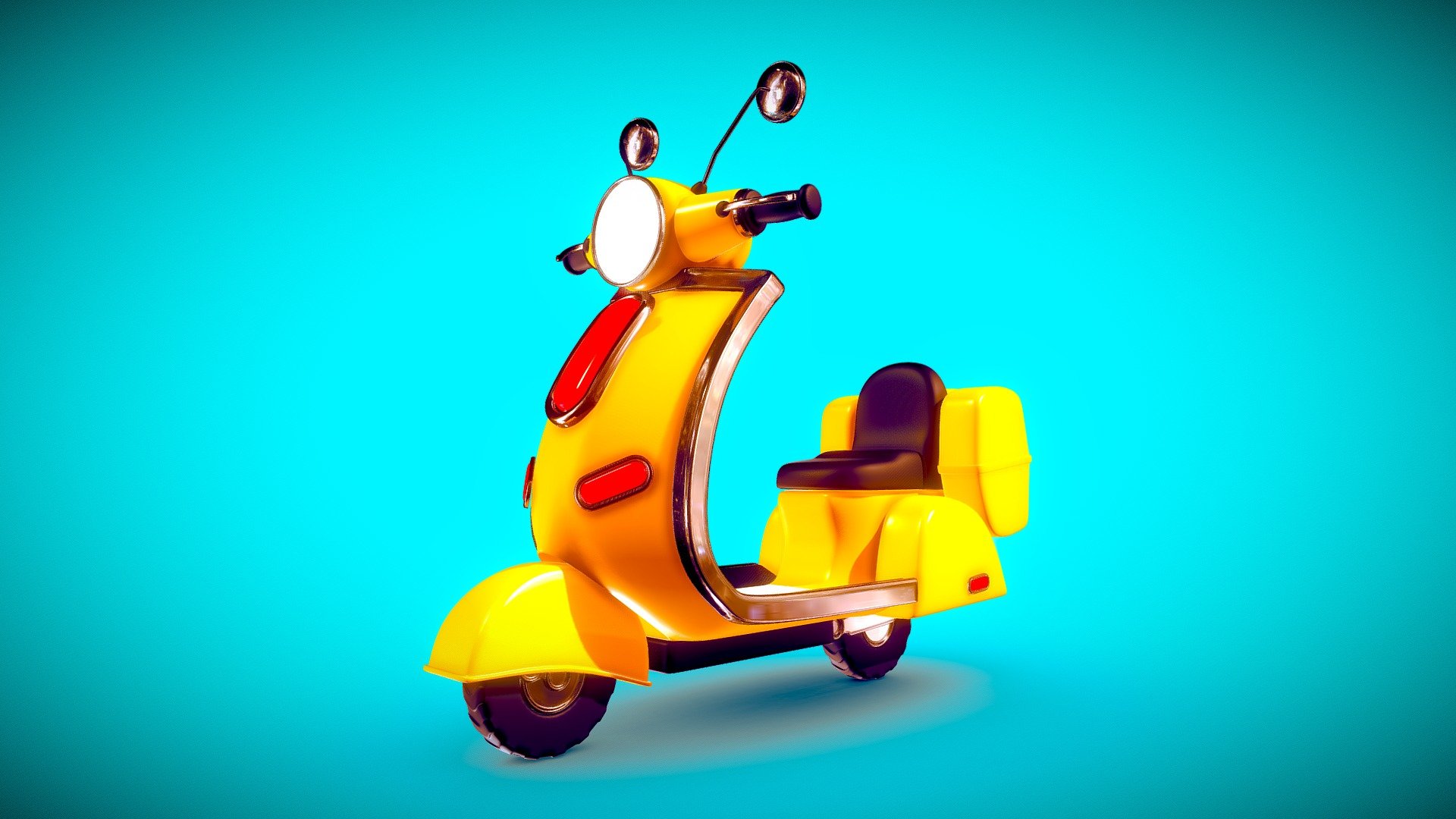 DAY02: SCOOTER 3d model