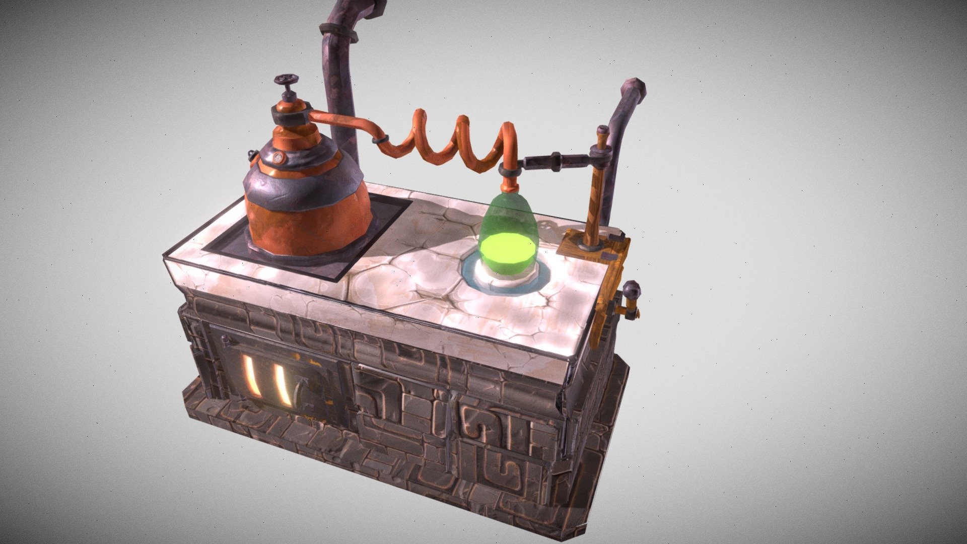 Distillery workbench 3d model