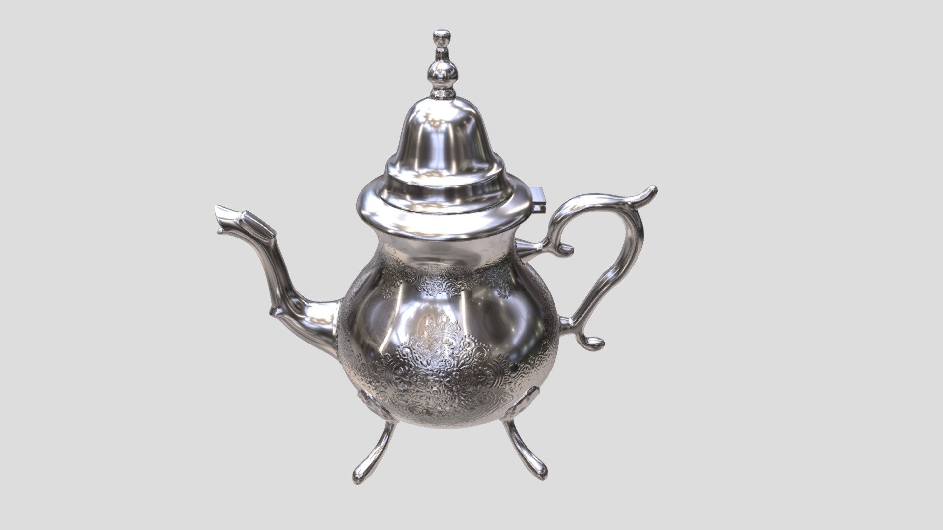 Moroccan Teapot (BARRAD) 3d model