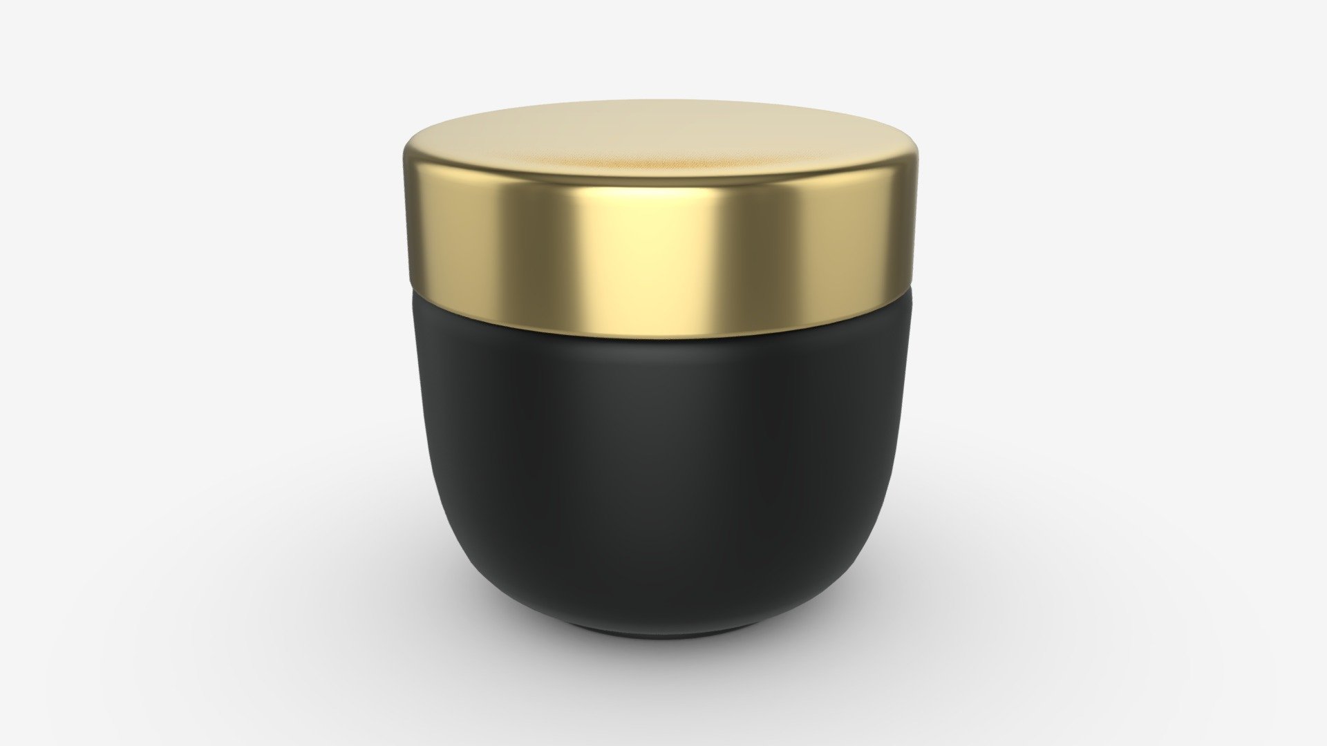 Cosmetics jar mockup 02 3d model