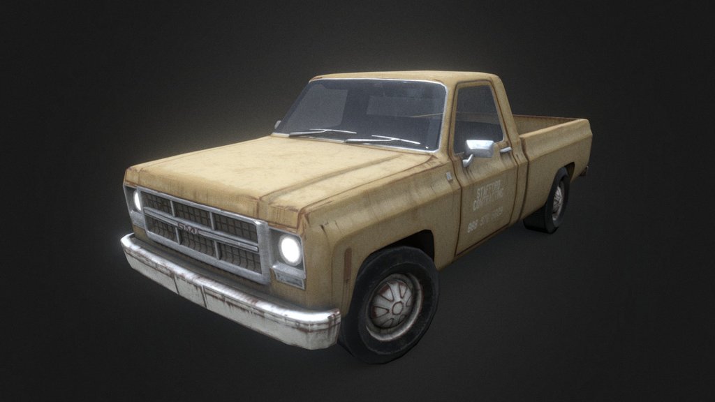 Gmc Sierra Work Truck 3d model