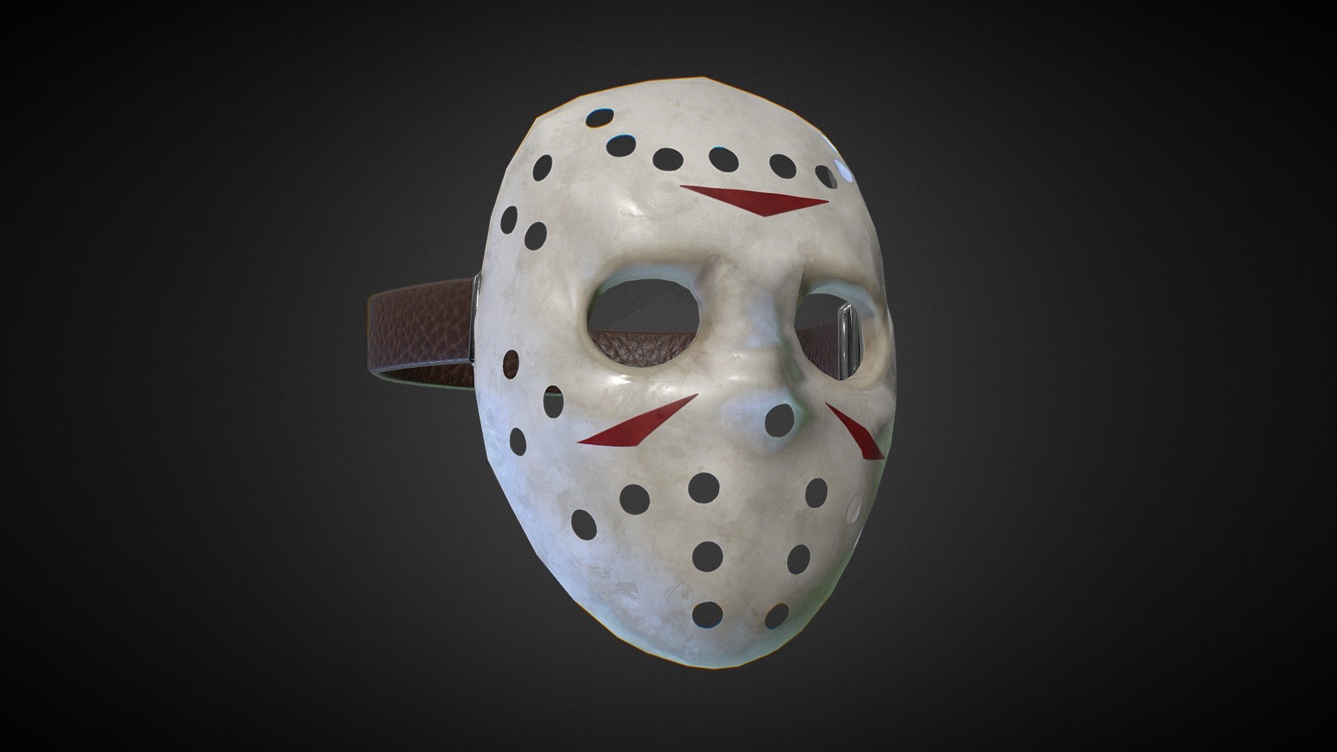 Hockey Mask (Metahuman Ready) 3d model