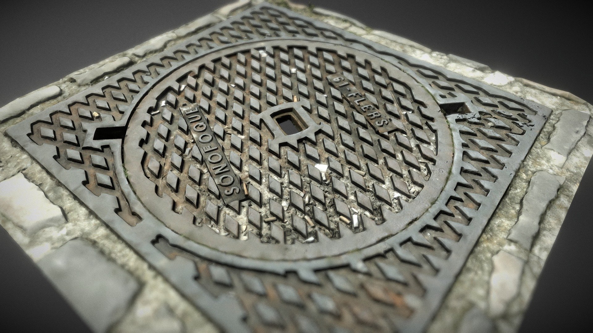 Manhole OnePlus 6 Scan Test 3d model