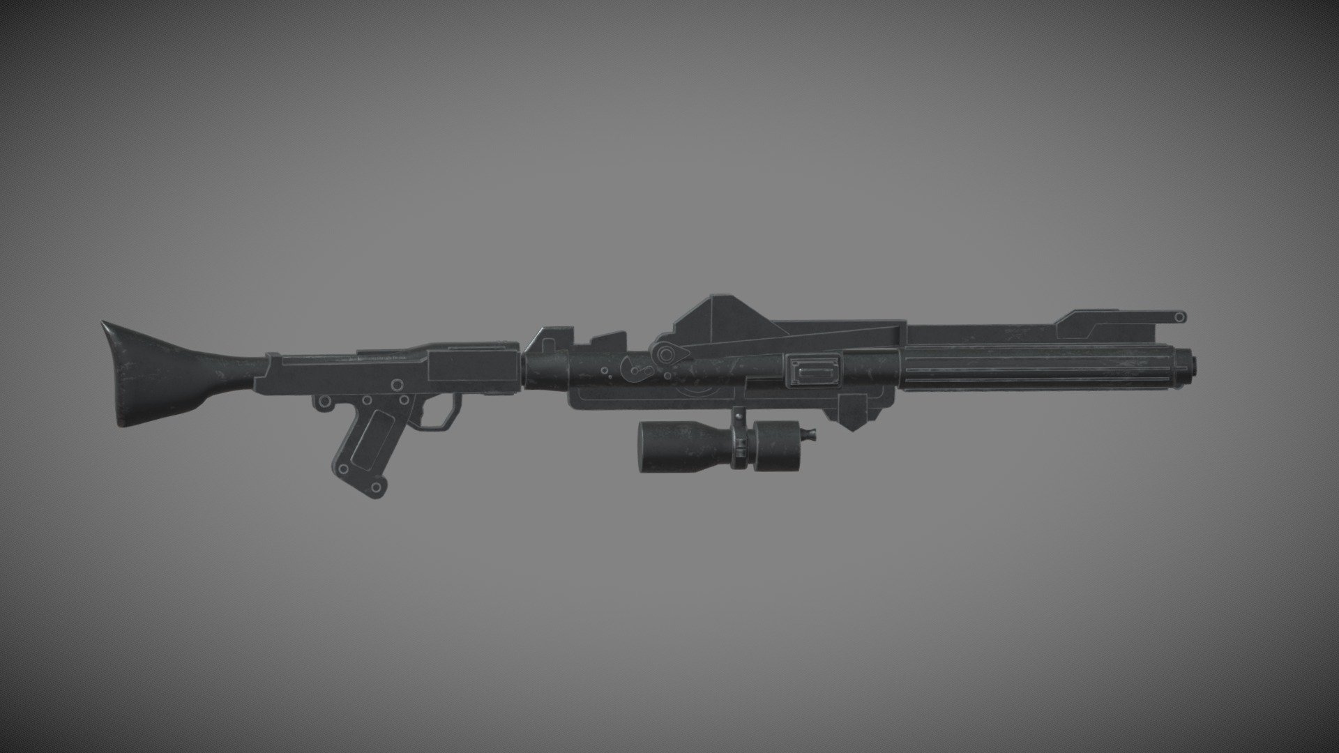 Blaster Rifle DC-15A 3d model