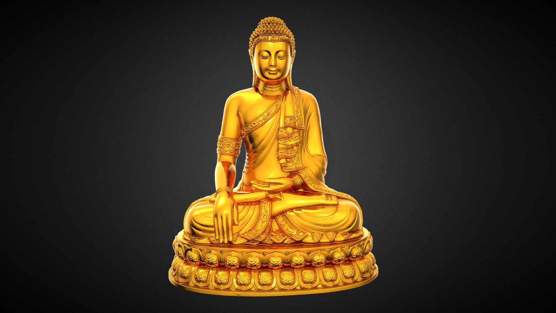 Buddha statue 3d model