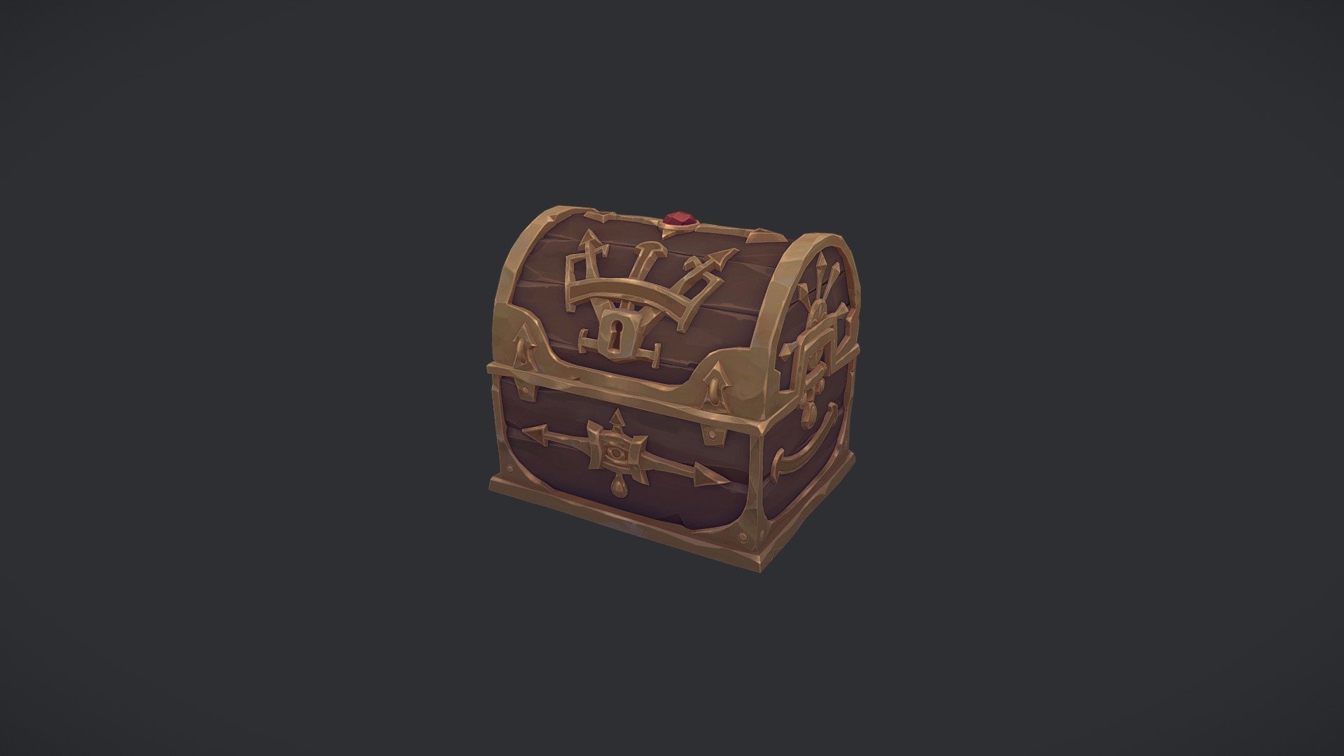 Final Fantasy 9 Treasure Chest 3d model