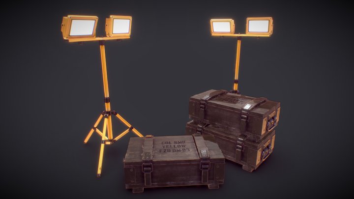 AMMO BOXES 3d model