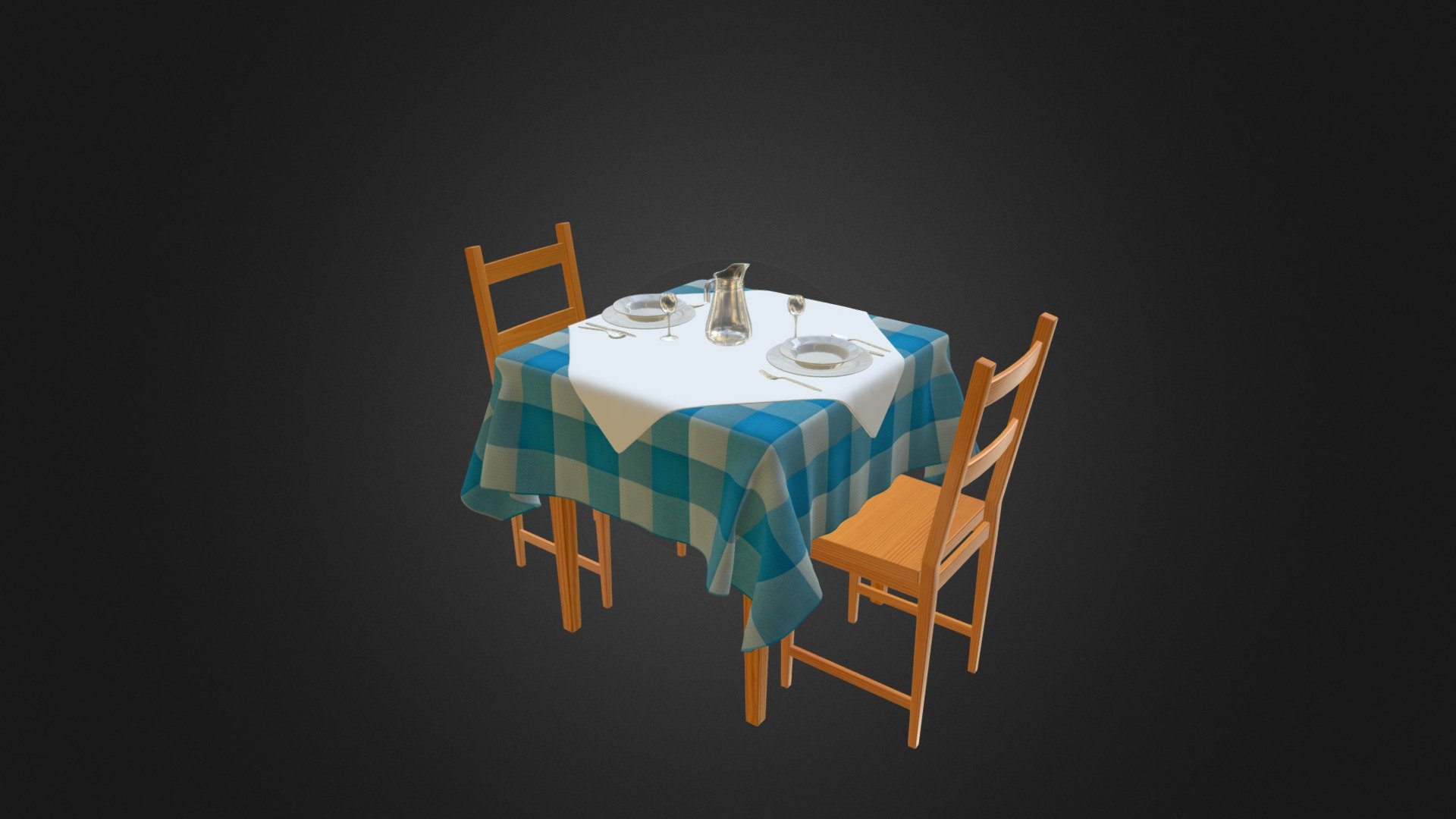 Dining Table 3d model