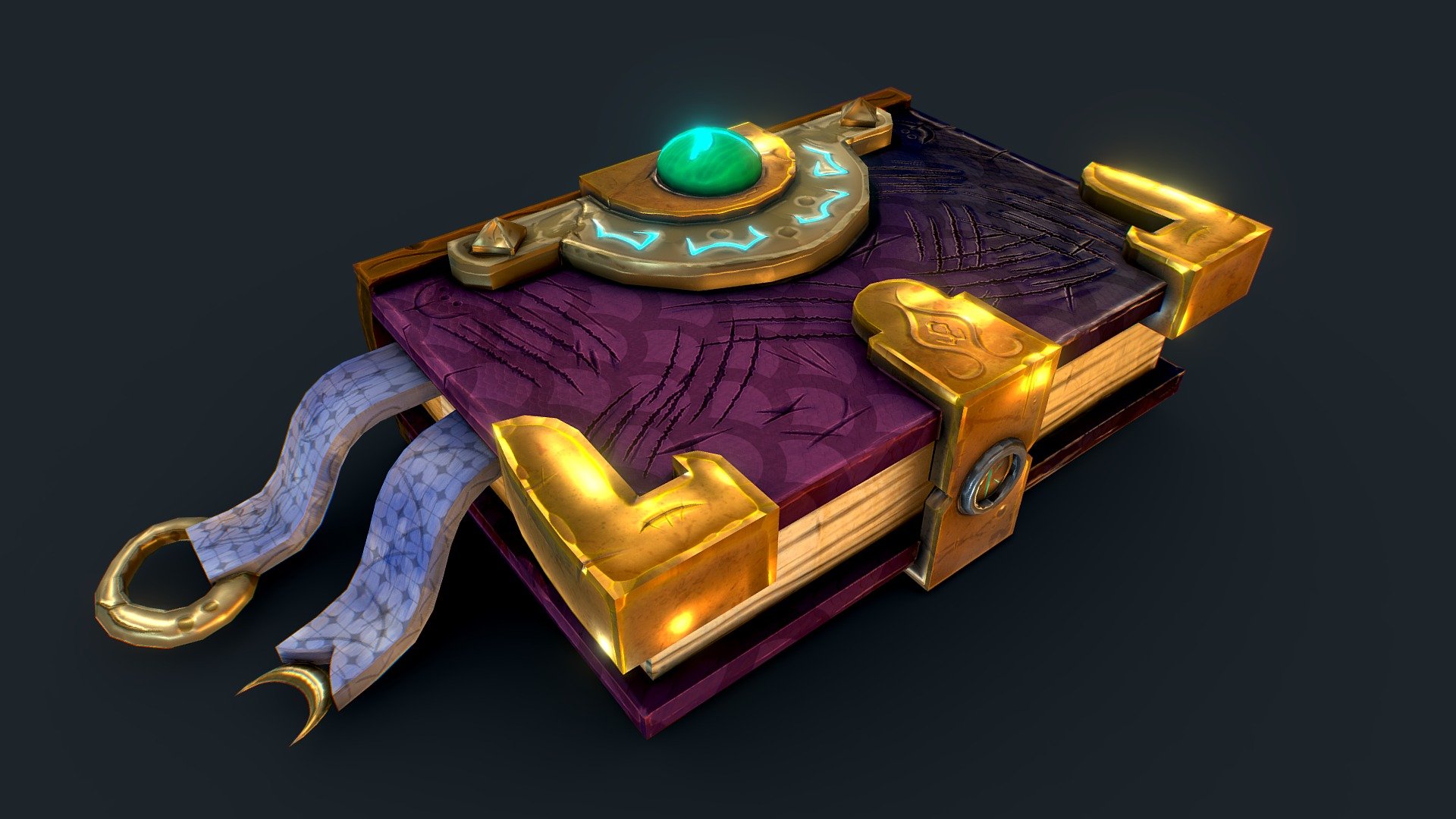 Scratched Spellbook 3d model