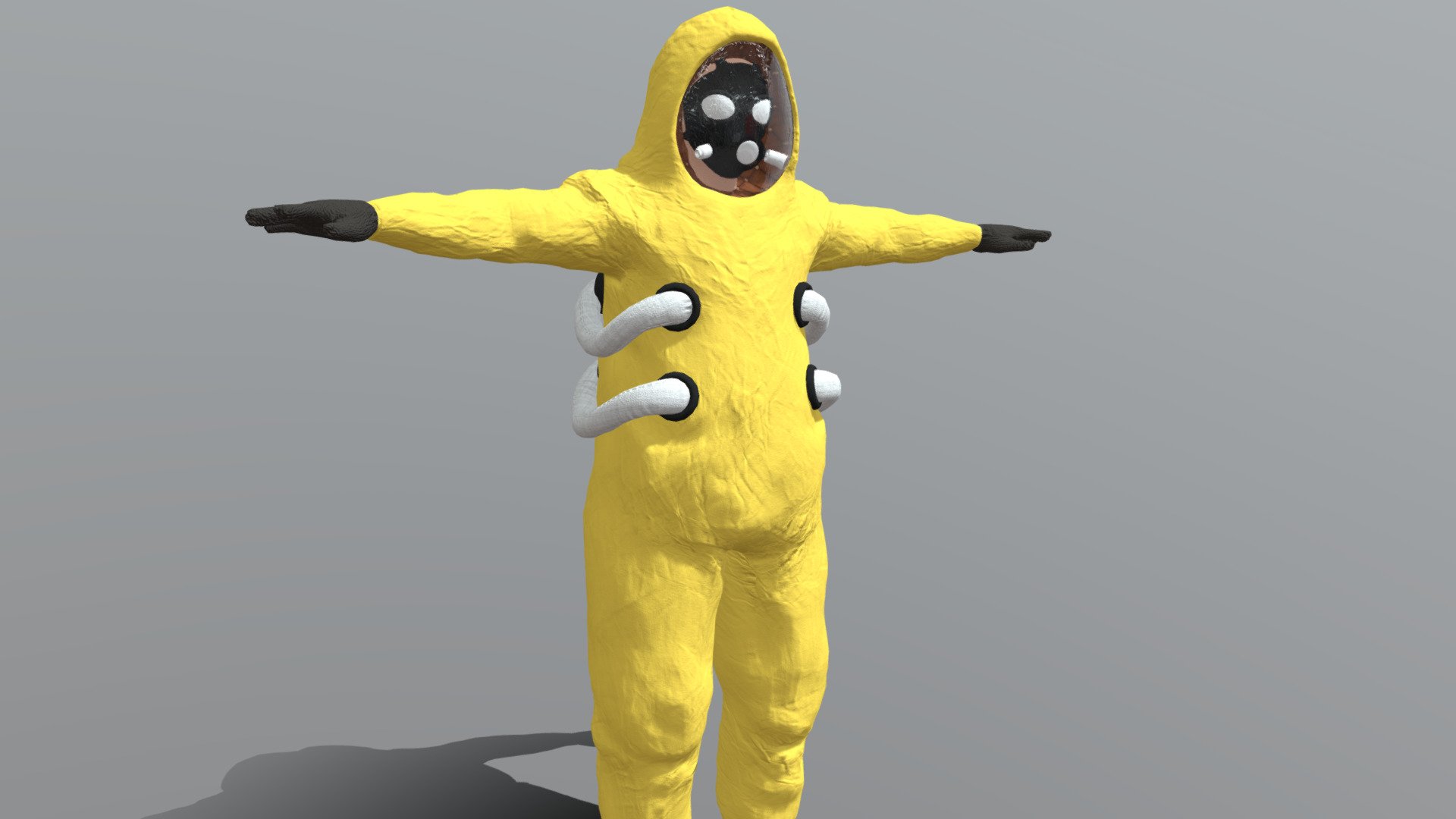 Backrooms Kit Builder and Hazmat Suit 3d model