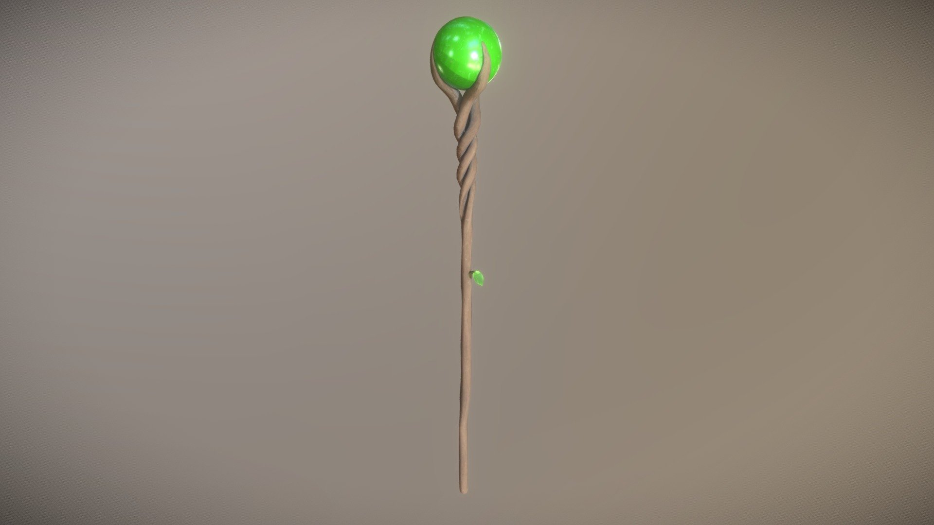 Forest Staff 3d model