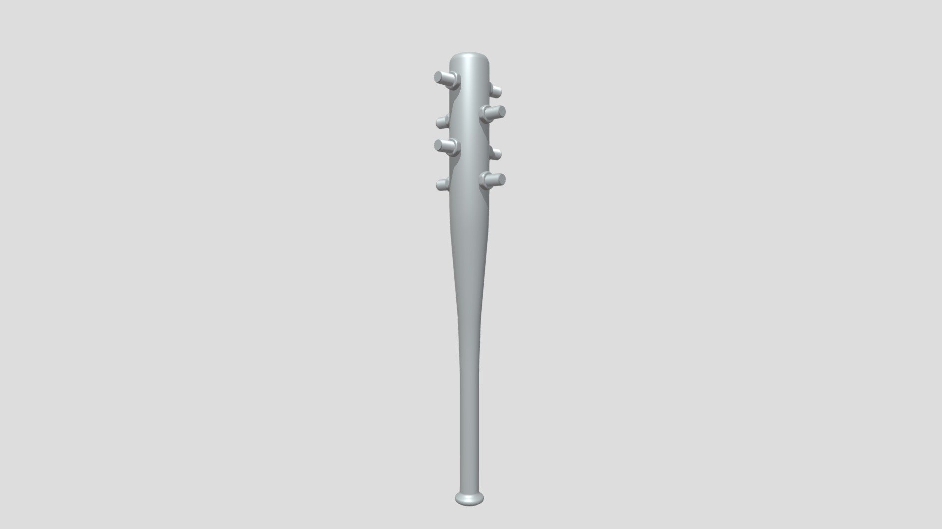 Nuts and bolts baseball bat 3d model