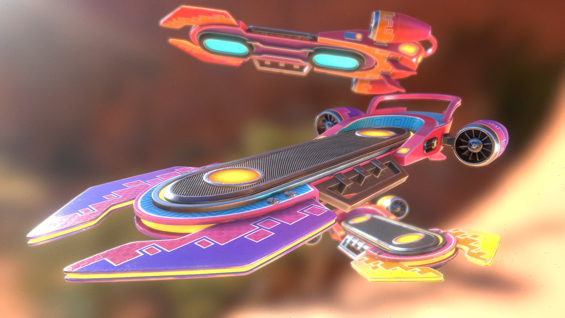 Hover Board 3d model