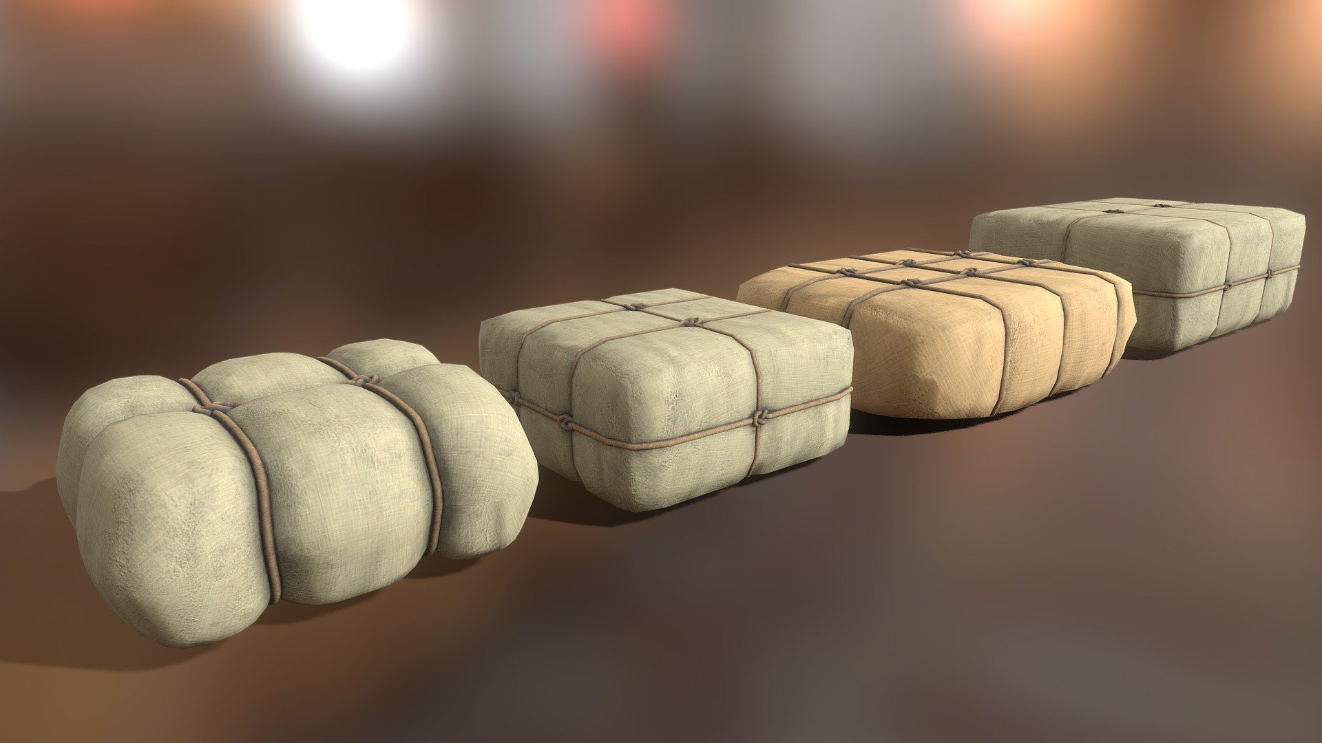 Cargo packages 3d model