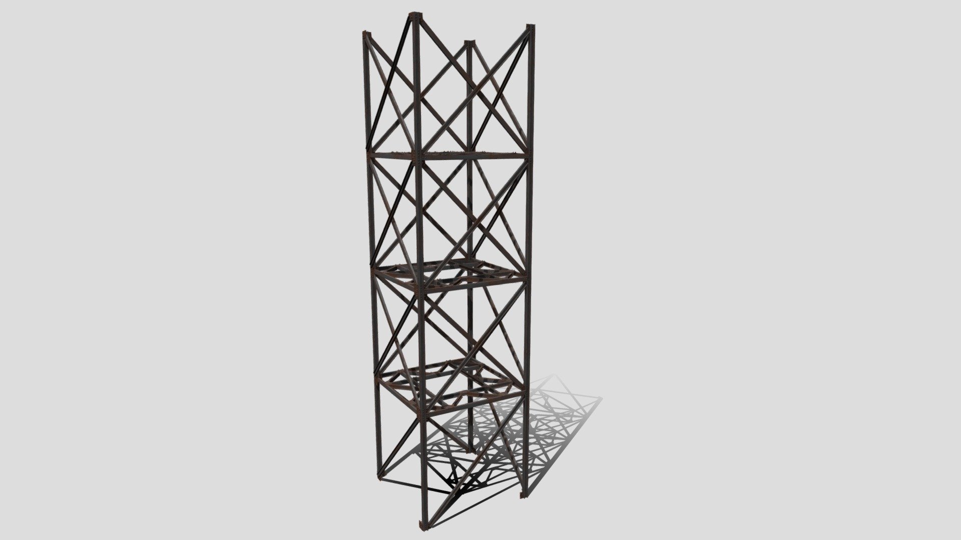 Metal construction seamless 3d model