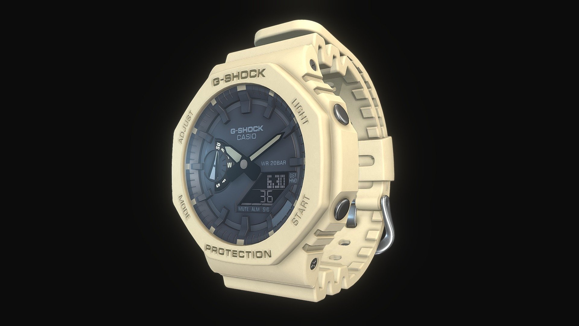 Watch Casio G-Shock GA-2100-5ADR 3d model