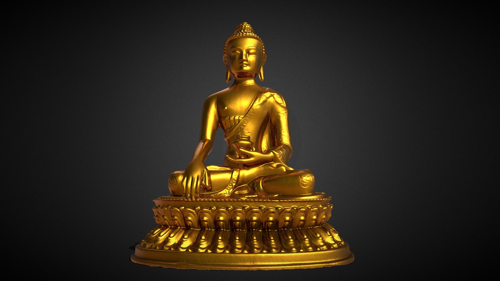 Buddha statue 3d model