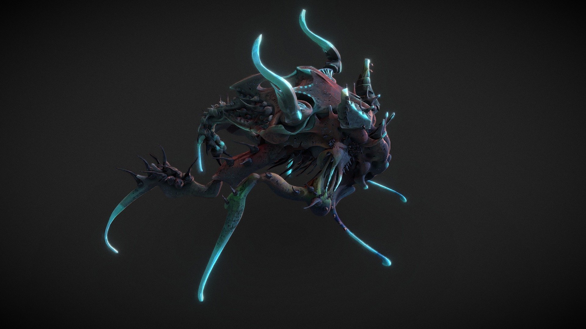 Creature in my 3D Graphic Novel "Nanite Fulcrum" 3d model