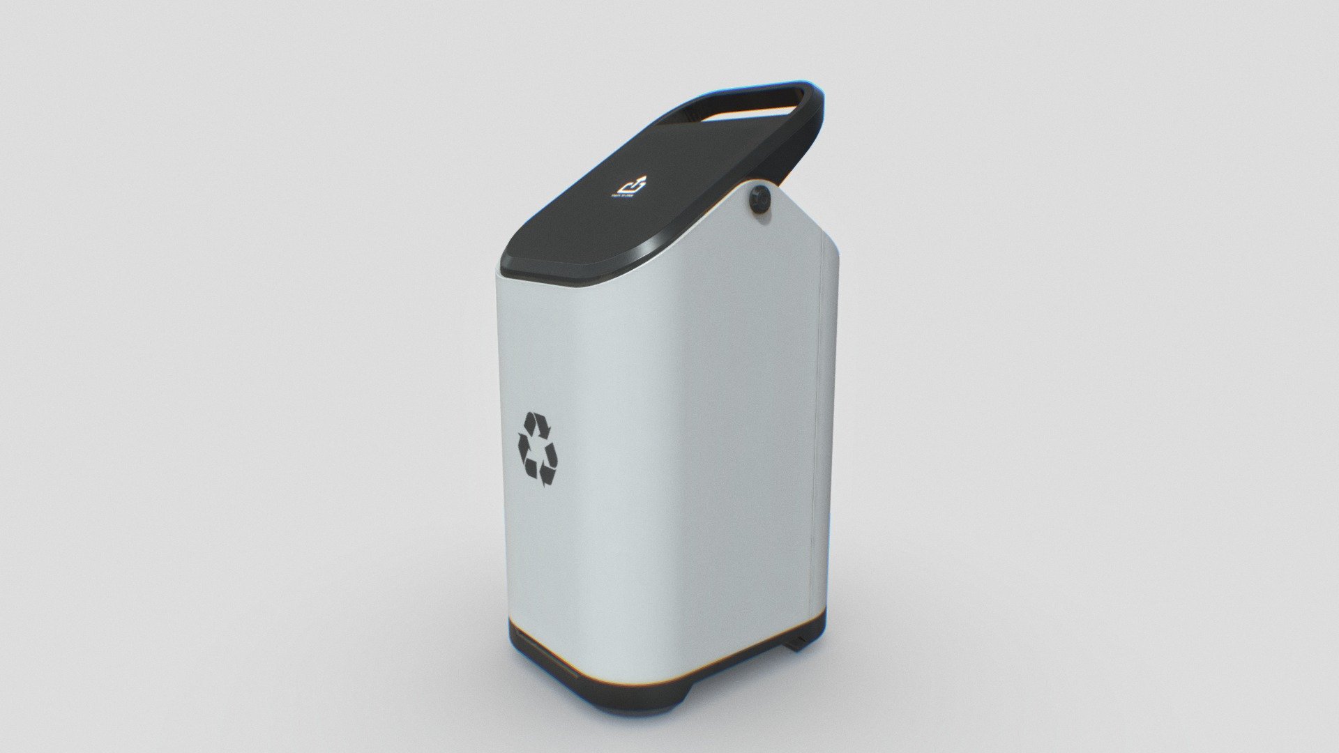 Modern Trash Bin Concept 20x25x47 3d model