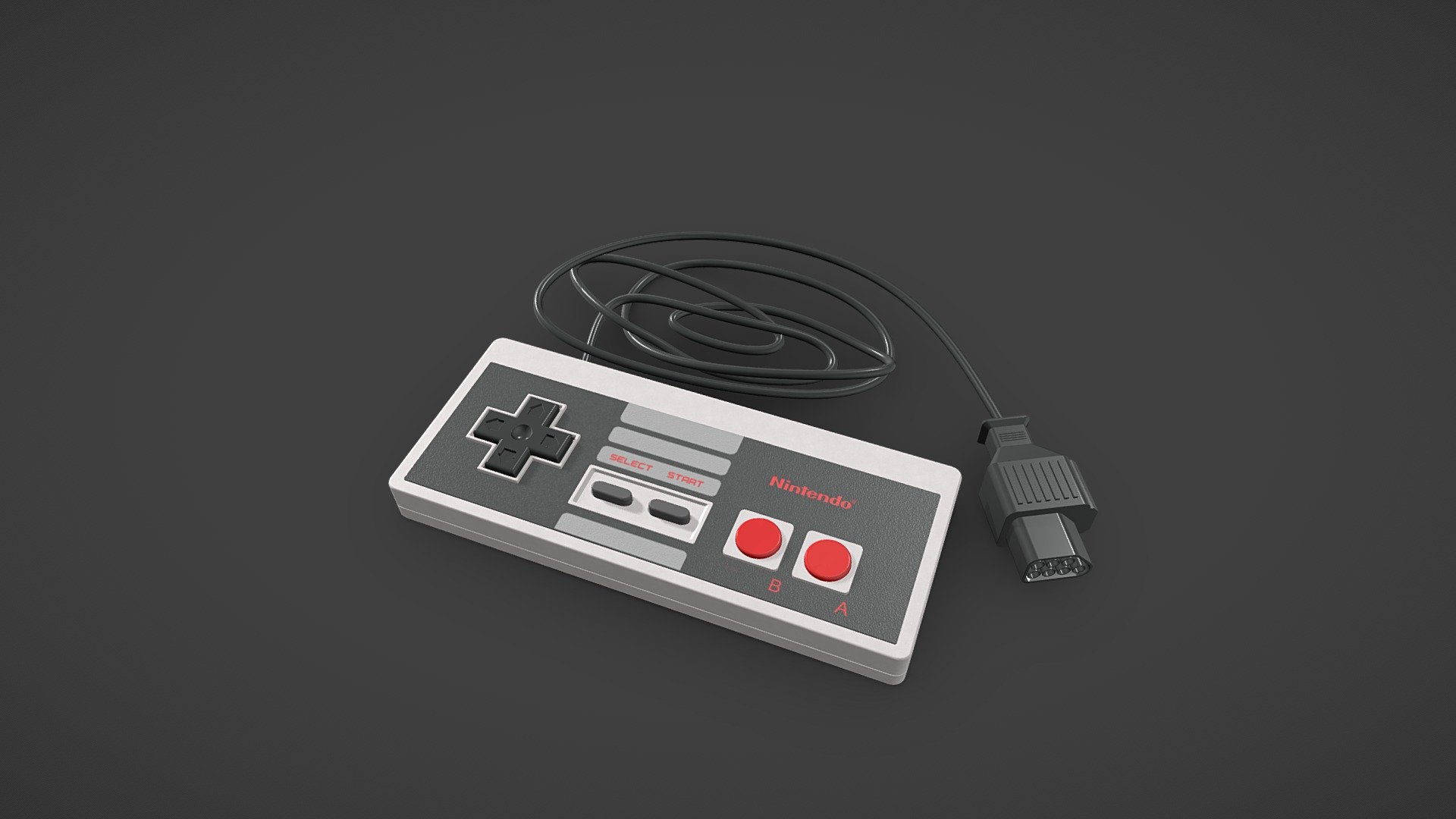 Nintendo NES Game Controller 3d model