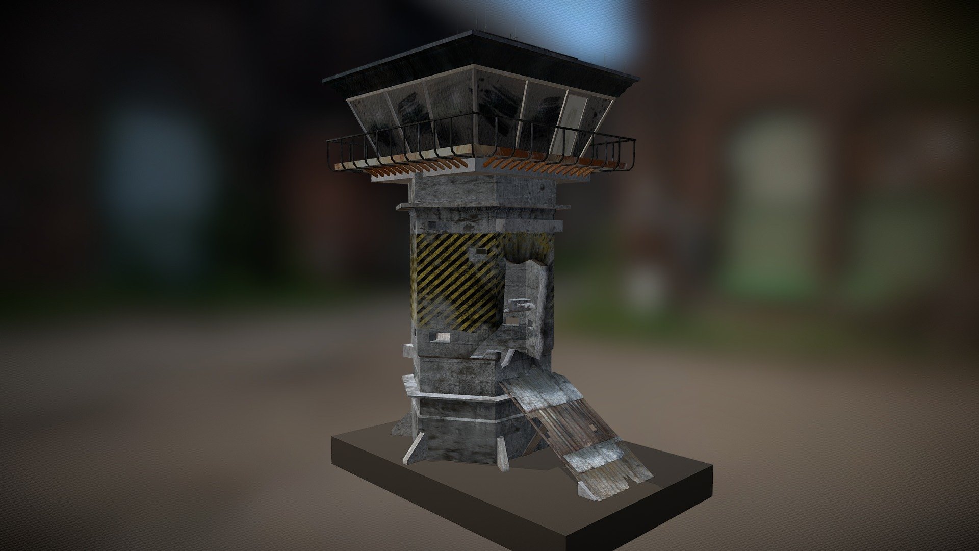 Air Traffic Control Tower 3d model