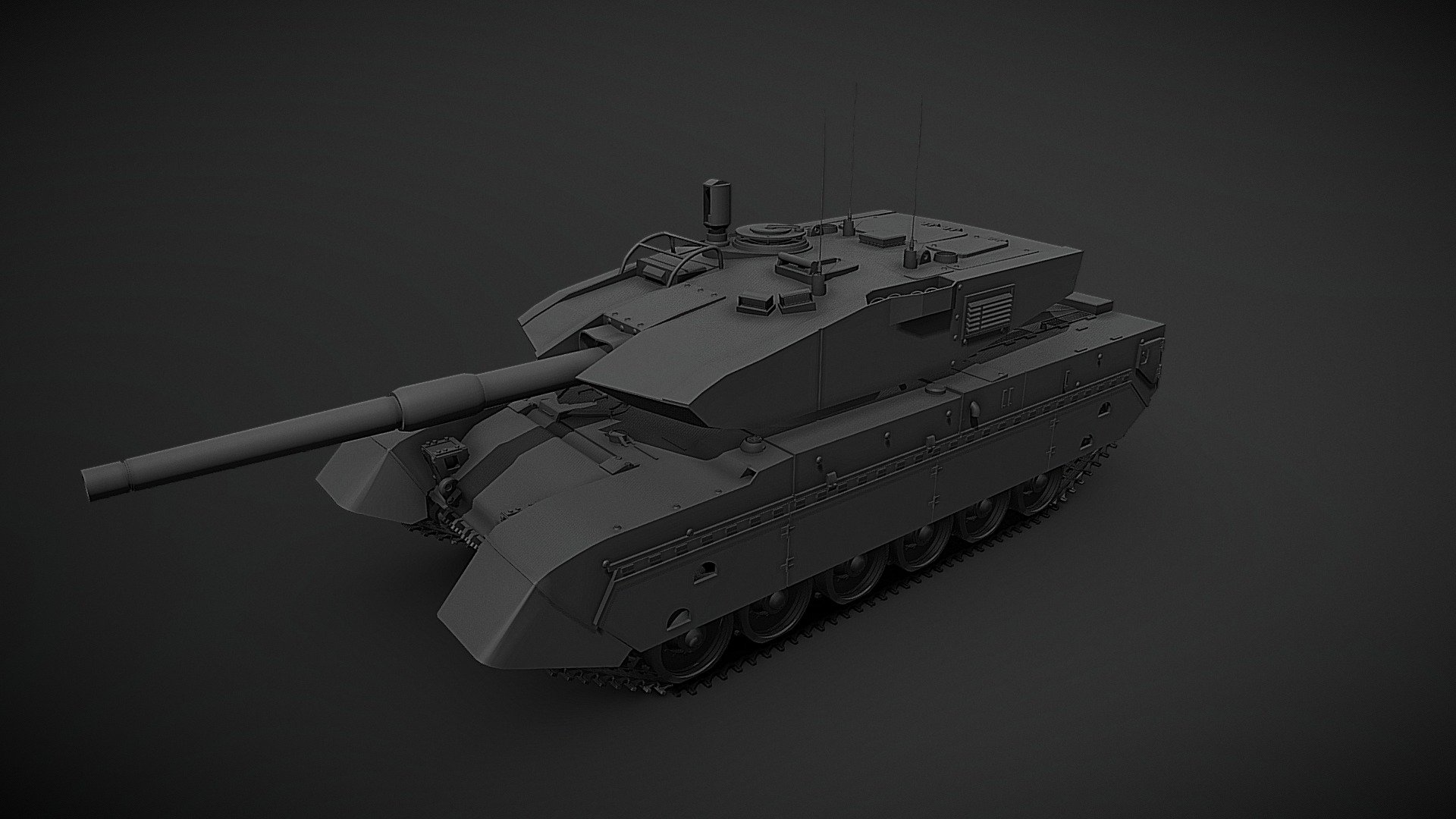 Olifant Mk1 Optimum tank 3d model