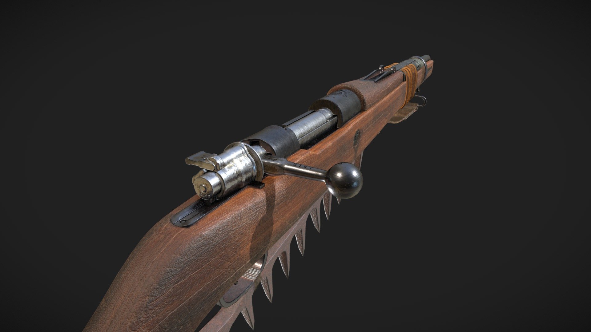 Apocalyptic Rifle 3d model