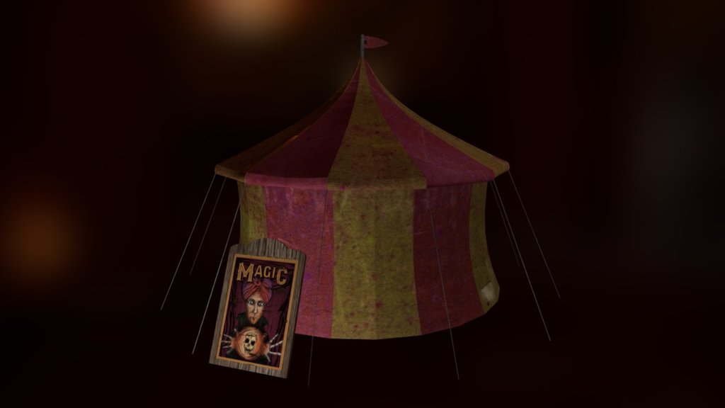 Fortune Teller Tent 3d model