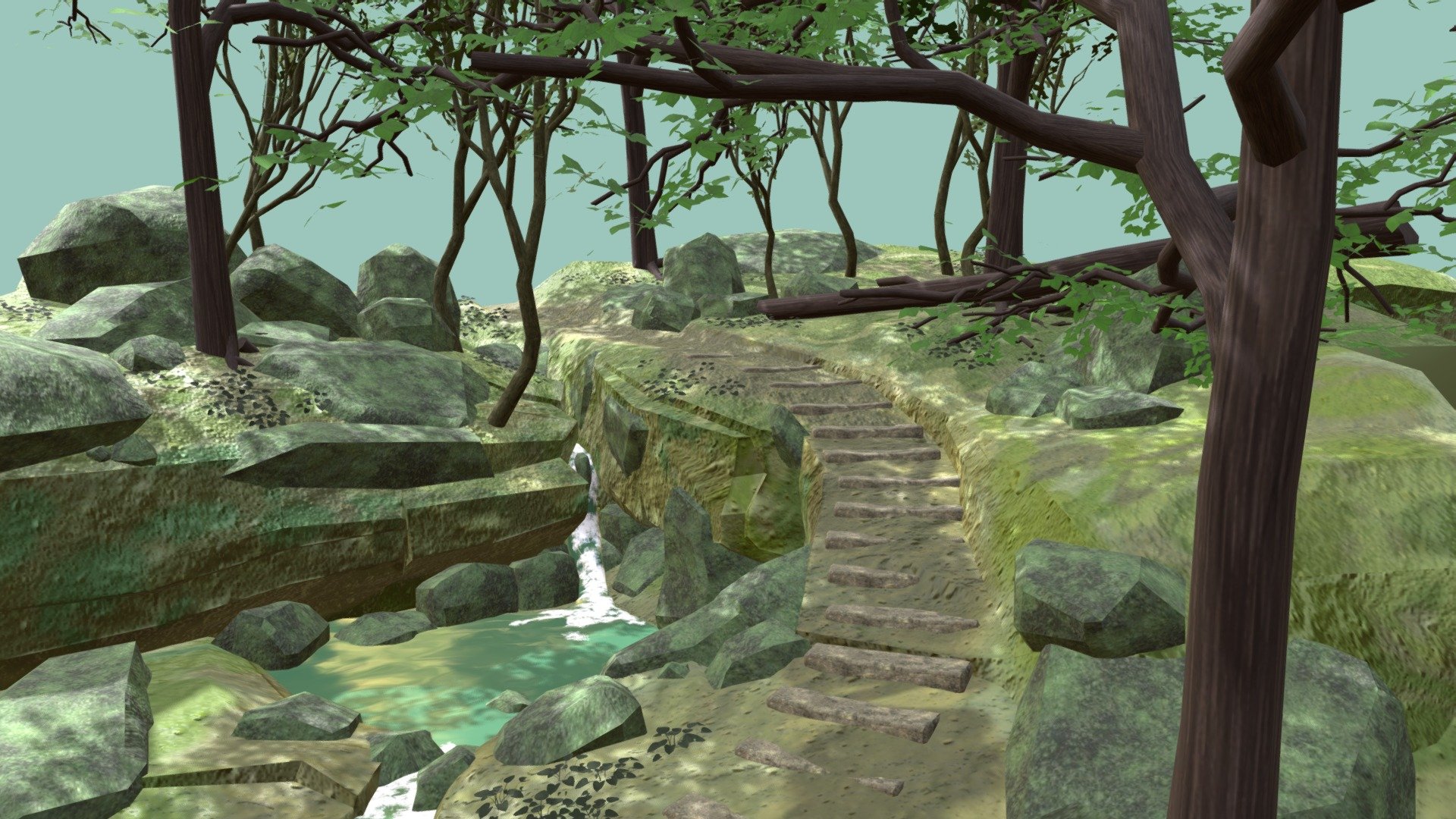 Waterfall 3d model