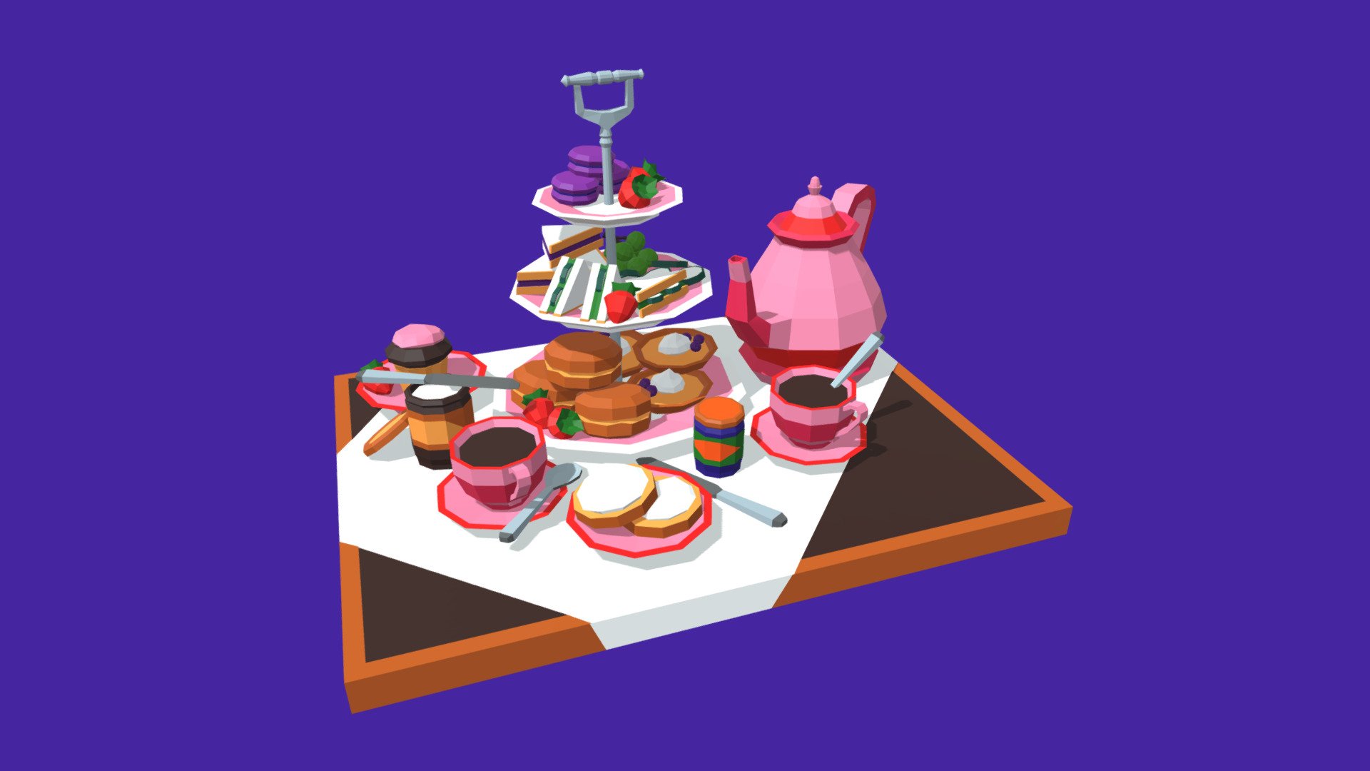 High Tea 3d model