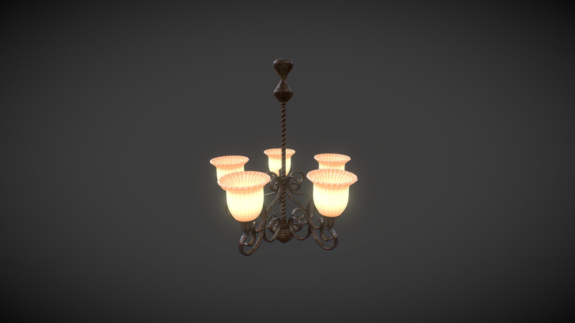 Chandelier V1 3d model