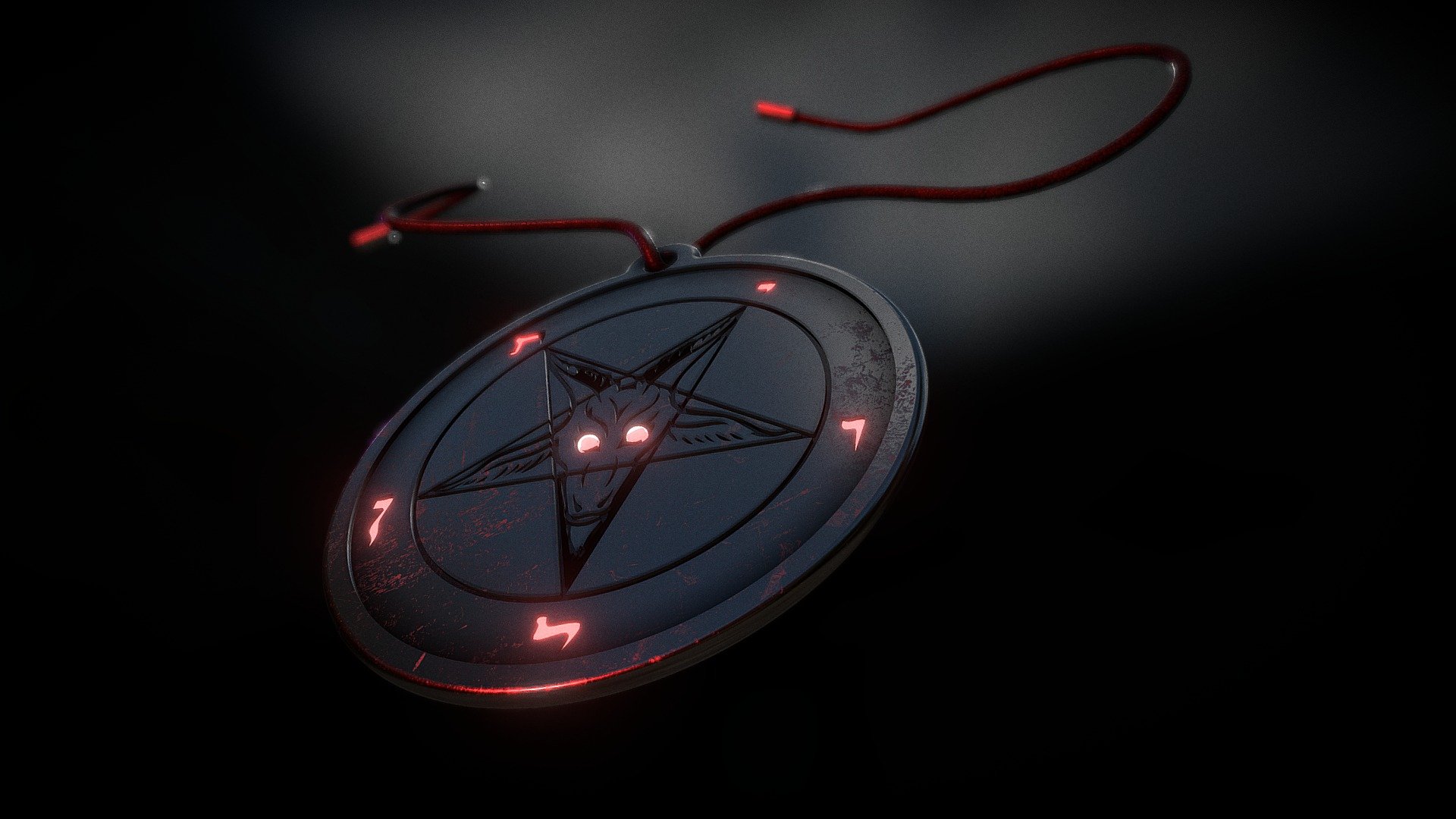 Black Magic Medallion 3d model