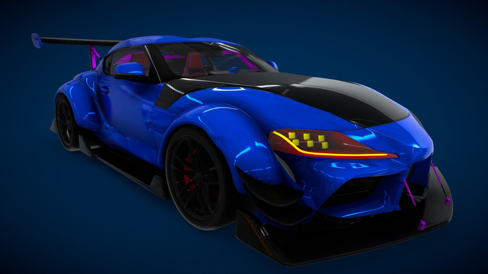 New Modified Toyota supra 3d model