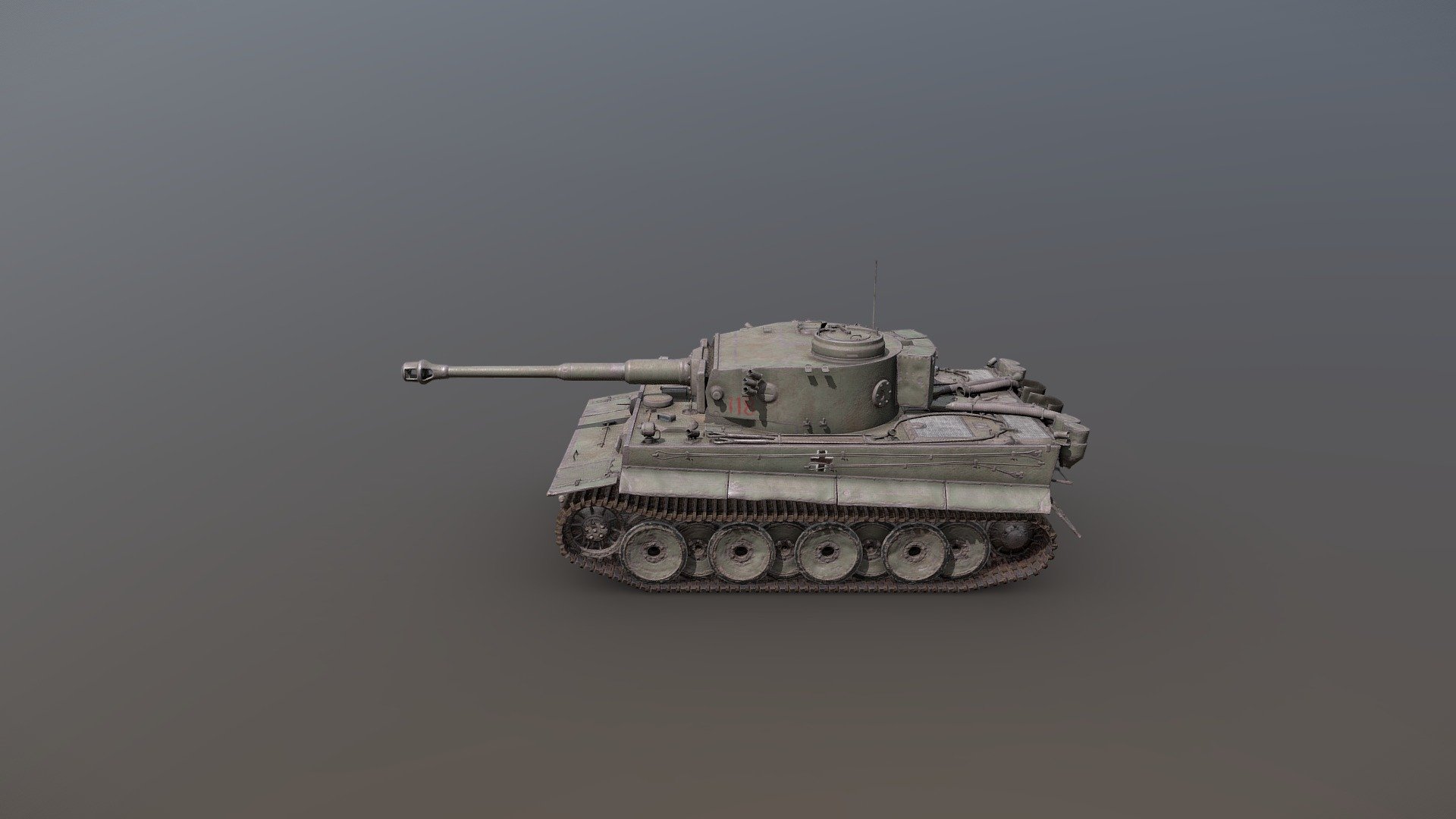 Tiger1 low 3d model