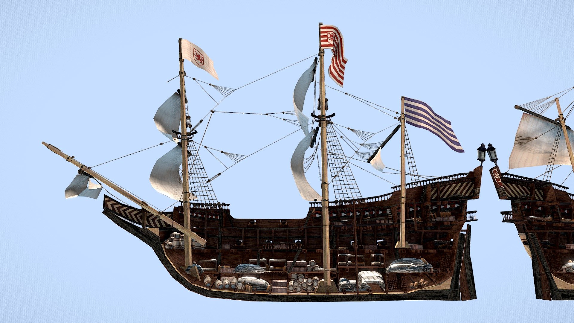 The Rotter Löwe Frigate 1567 3d model