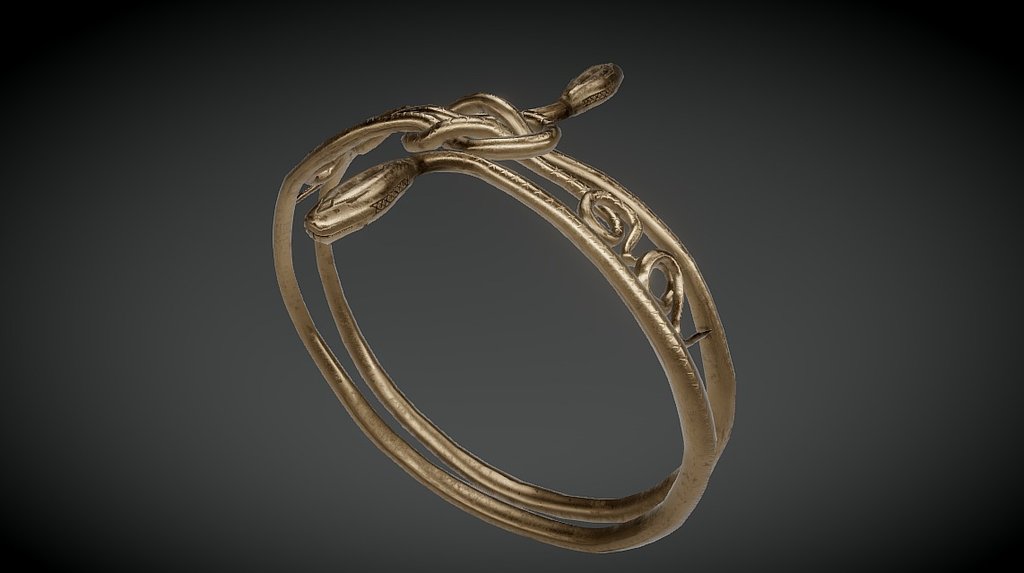 Tangling Snakes Bracelet 3d model