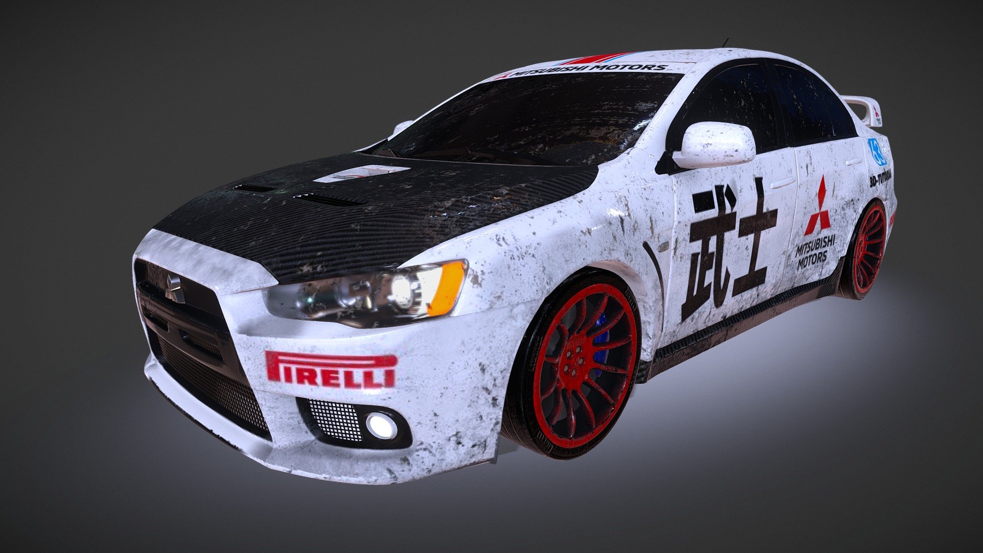 Mitsubishi Lancer Evo X 3d model