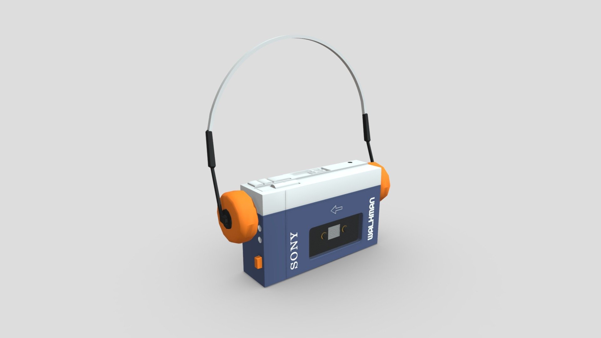 Sony Walkman TPS-L2 Cassette Player 3d model