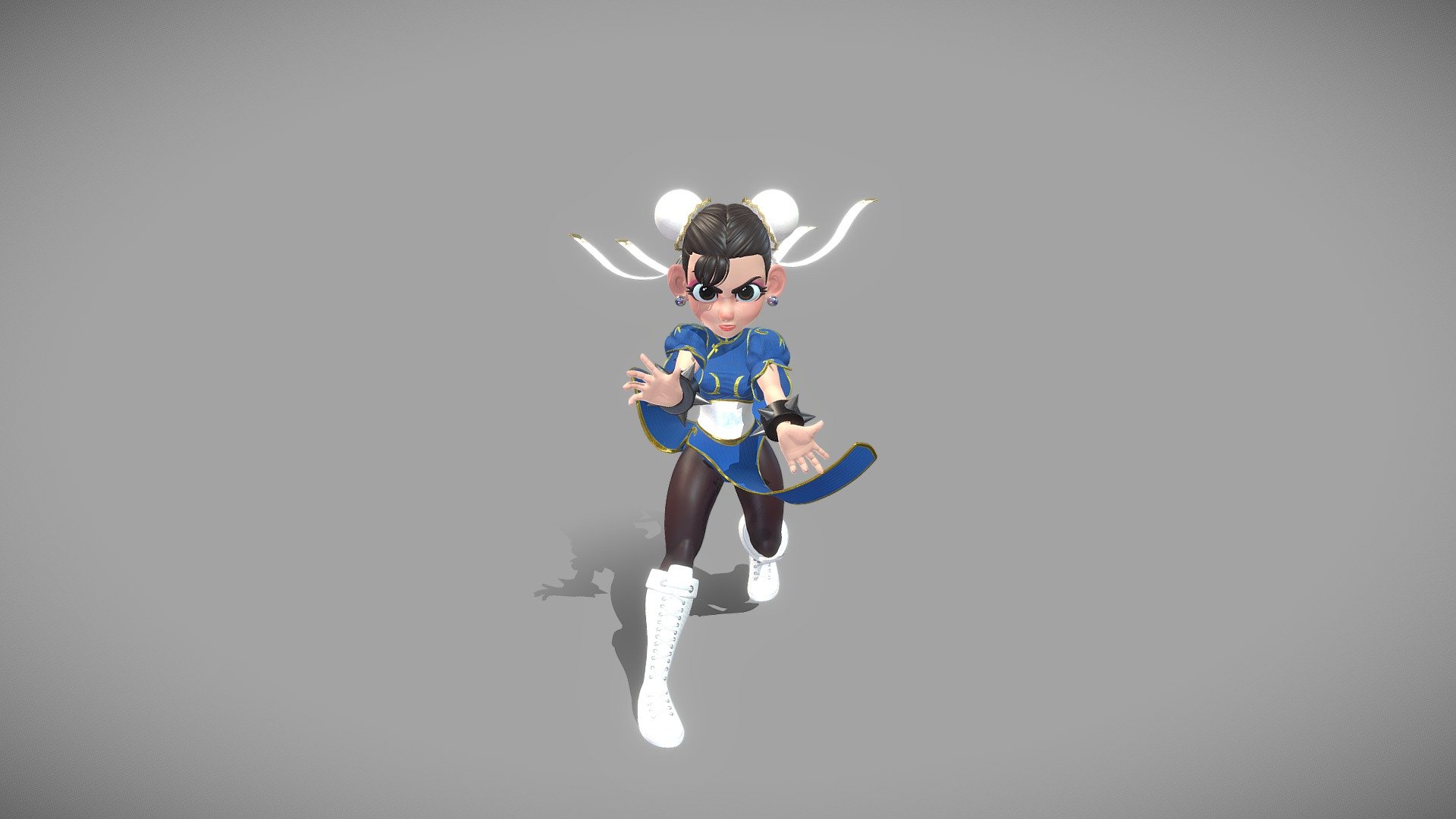 Chun-li_Street Fighter 3d model